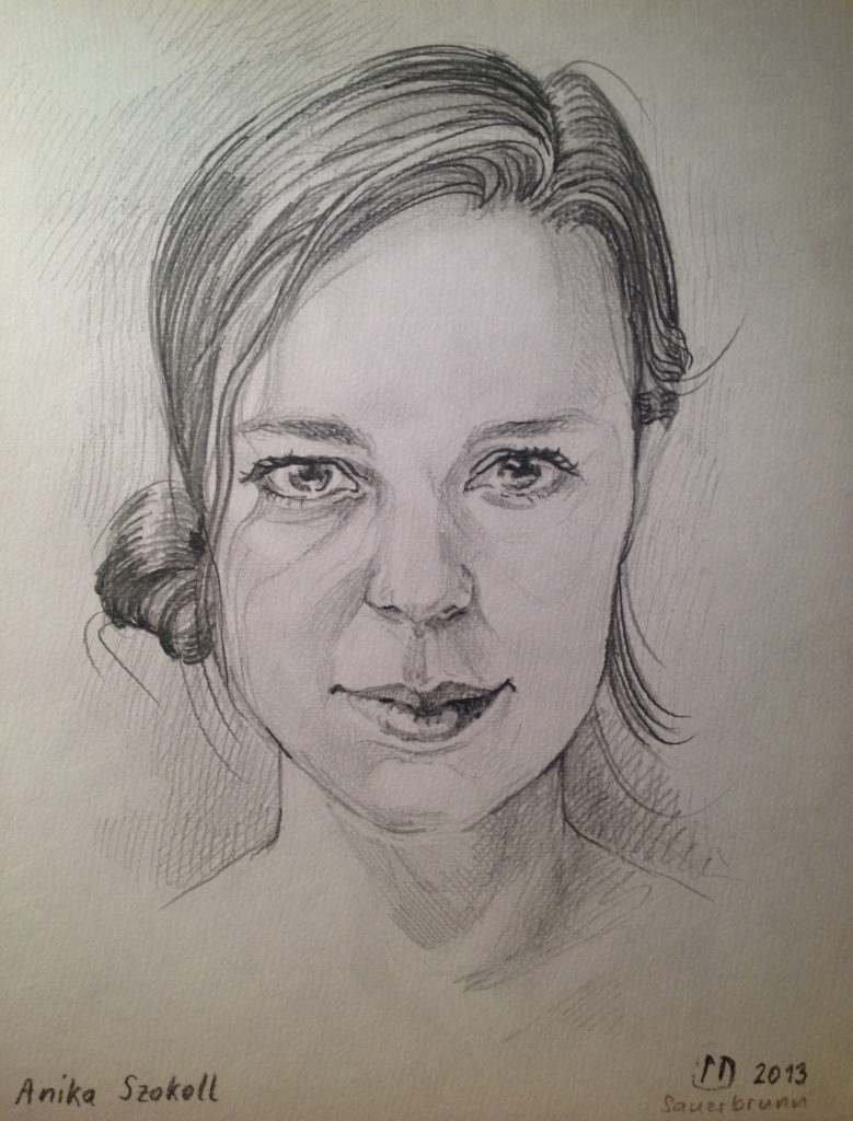 Portraitzeichnung von Dieter Nemetz