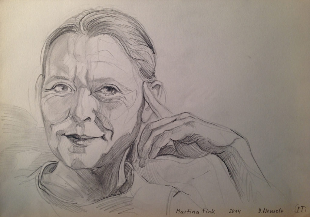 Portraitzeichnung von Dieter Nemetz