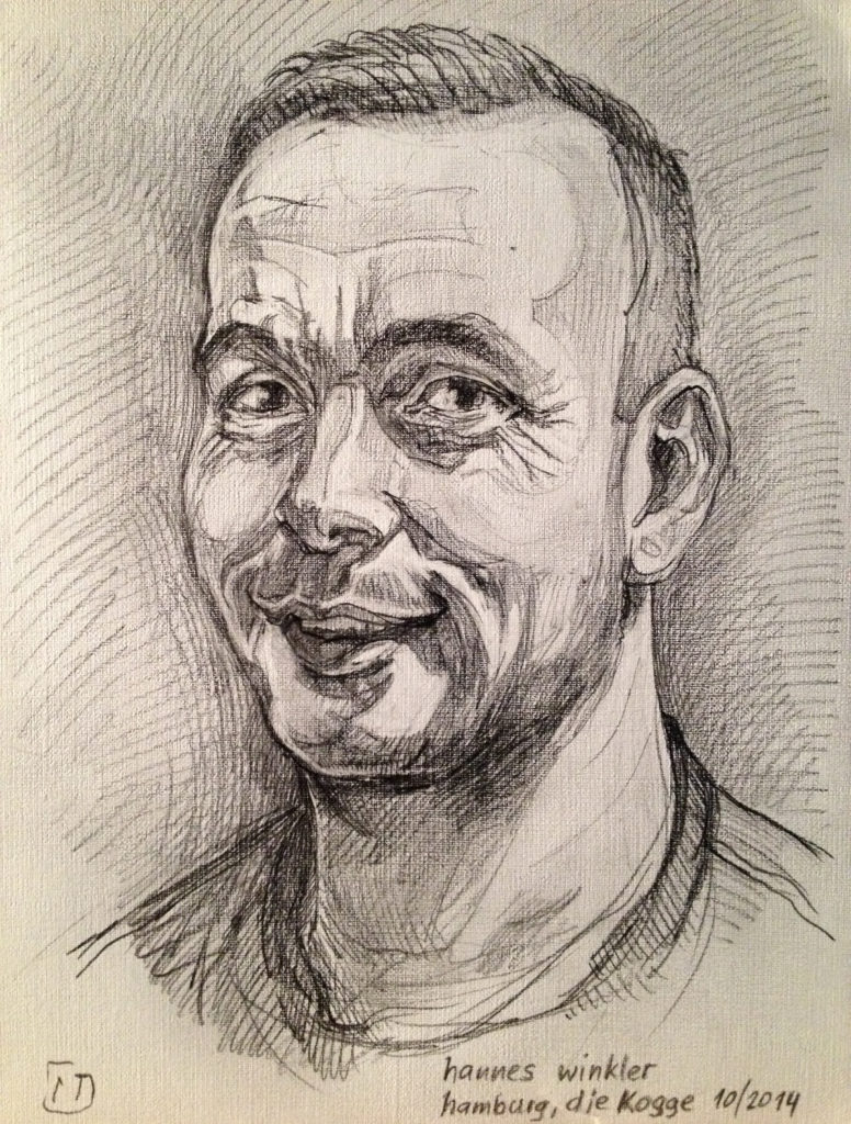 Portraitzeichnung von Dieter Nemetz