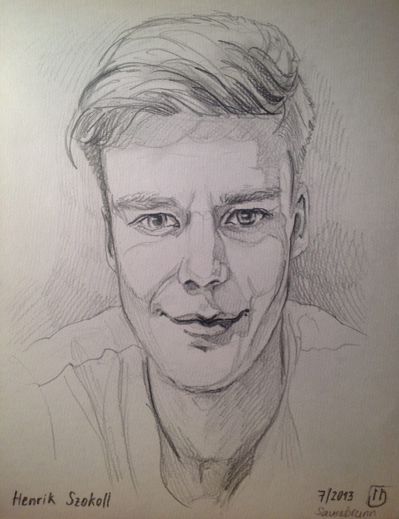 Portraitzeichnung von Dieter Nemetz